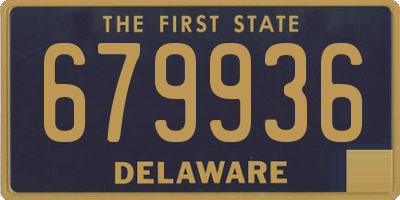 DE license plate 679936