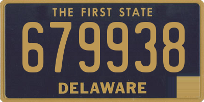 DE license plate 679938