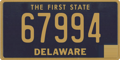 DE license plate 67994