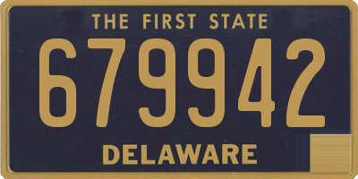 DE license plate 679942