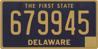 DE license plate 679945