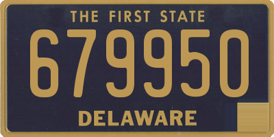 DE license plate 679950