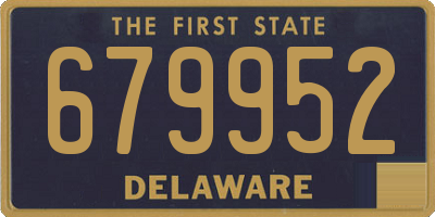 DE license plate 679952