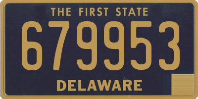 DE license plate 679953