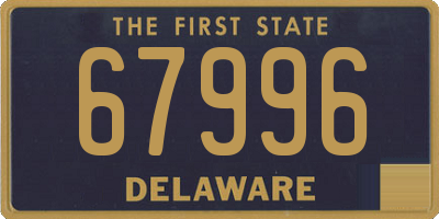 DE license plate 67996