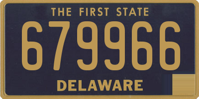 DE license plate 679966