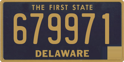 DE license plate 679971
