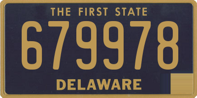 DE license plate 679978