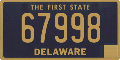 DE license plate 67998