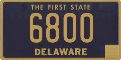 DE license plate 6800
