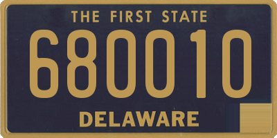 DE license plate 680010