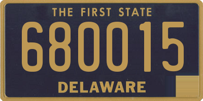 DE license plate 680015
