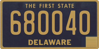 DE license plate 680040