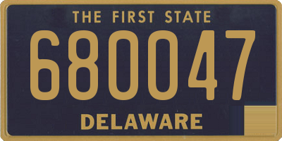 DE license plate 680047