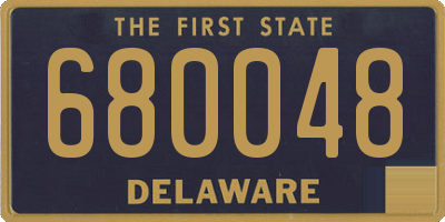 DE license plate 680048