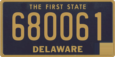 DE license plate 680061