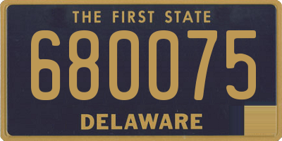 DE license plate 680075