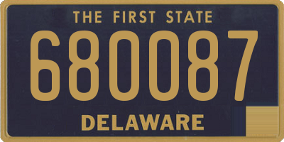 DE license plate 680087
