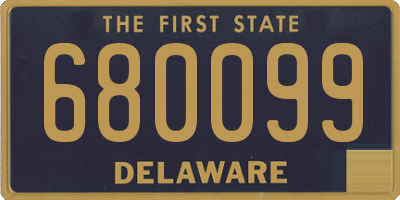 DE license plate 680099