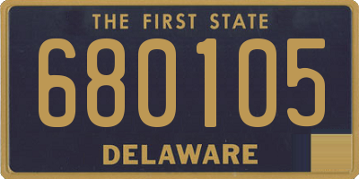 DE license plate 680105