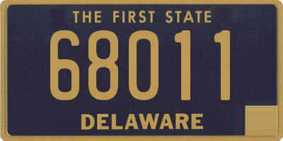 DE license plate 68011