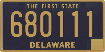 DE license plate 680111