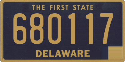DE license plate 680117