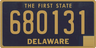 DE license plate 680131