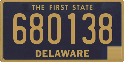DE license plate 680138