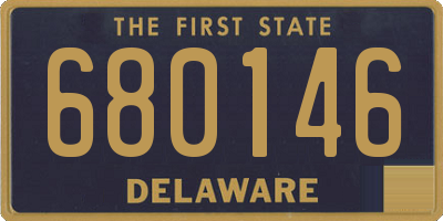 DE license plate 680146