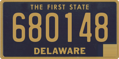 DE license plate 680148