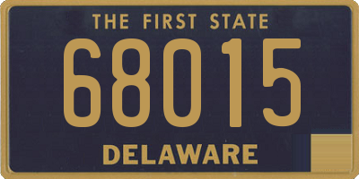 DE license plate 68015