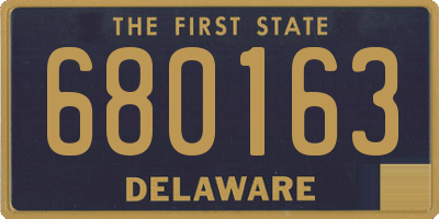 DE license plate 680163