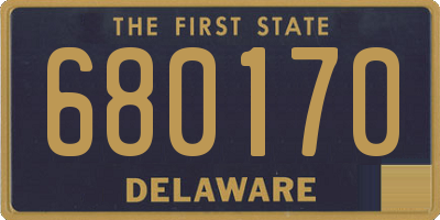 DE license plate 680170