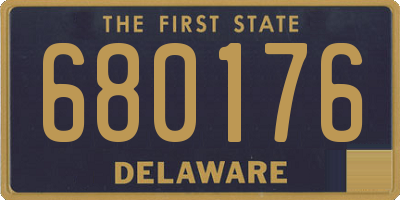 DE license plate 680176