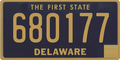 DE license plate 680177
