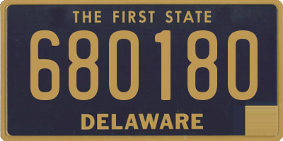 DE license plate 680180