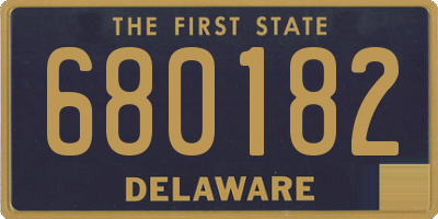 DE license plate 680182