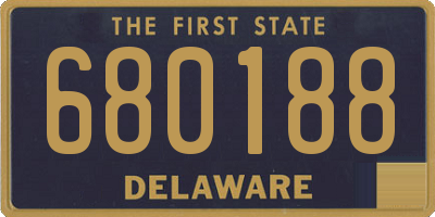 DE license plate 680188