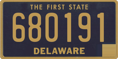 DE license plate 680191