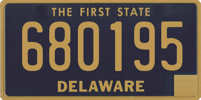 DE license plate 680195