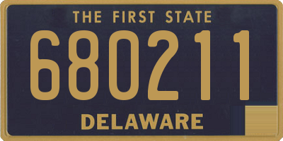 DE license plate 680211