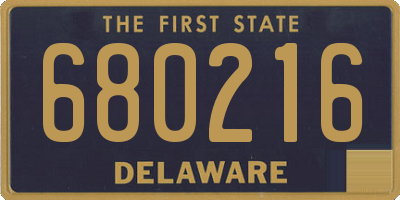 DE license plate 680216