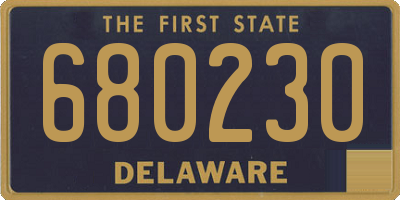 DE license plate 680230