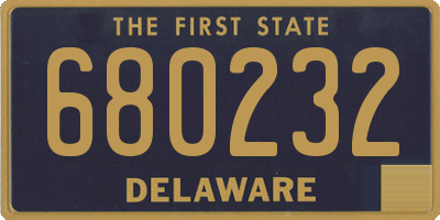 DE license plate 680232