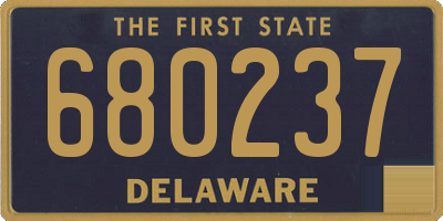 DE license plate 680237
