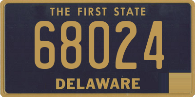 DE license plate 68024