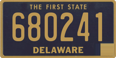 DE license plate 680241