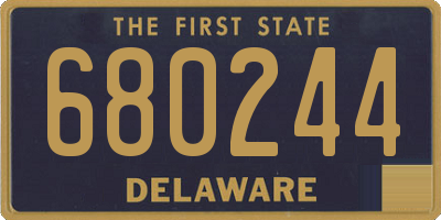 DE license plate 680244
