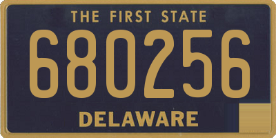 DE license plate 680256